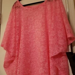 Pink.lace blouse